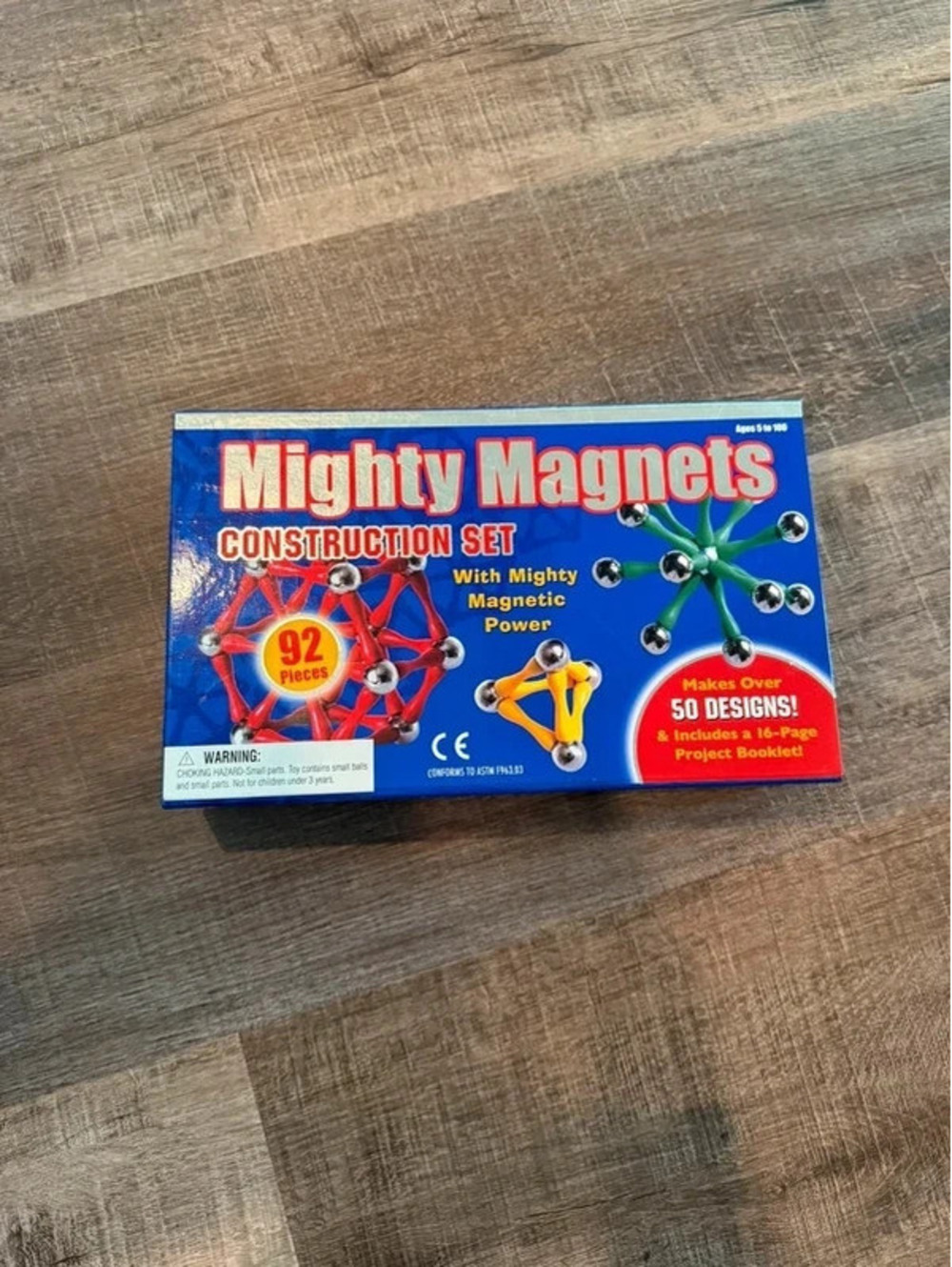 Mighty Magnets 92 Piece Construction Set Vintage Magnetic Building Toy 2005